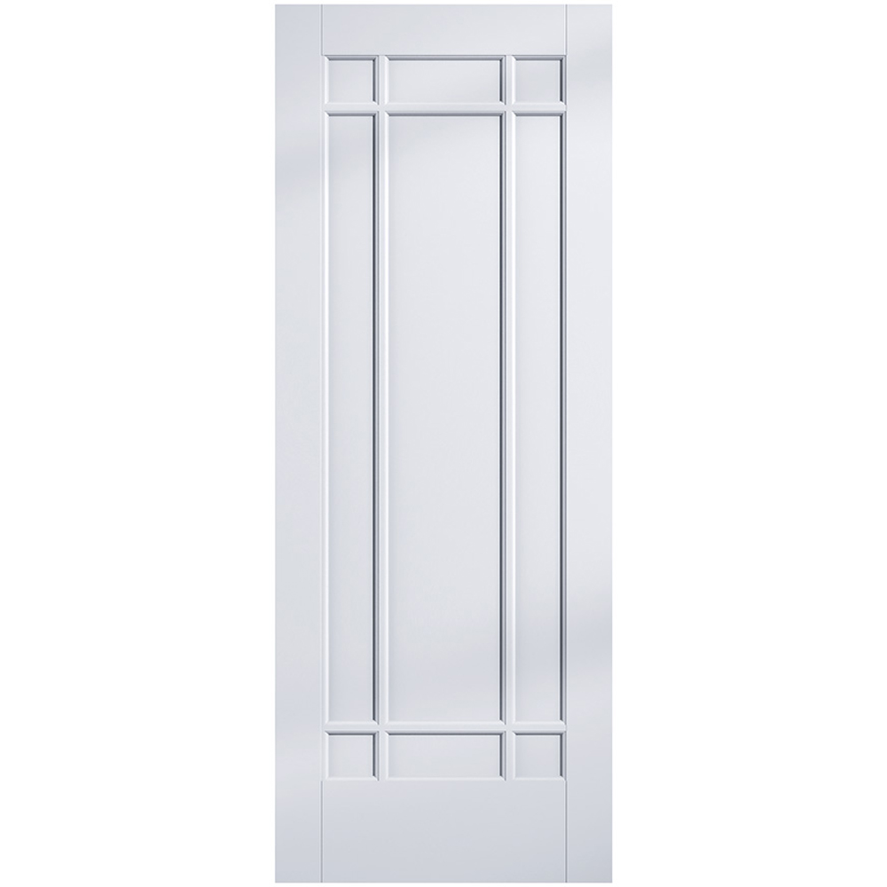 LPD Doors Manhattan White 9 Panel Primed Internal Door 1981 x 762mm Image 1