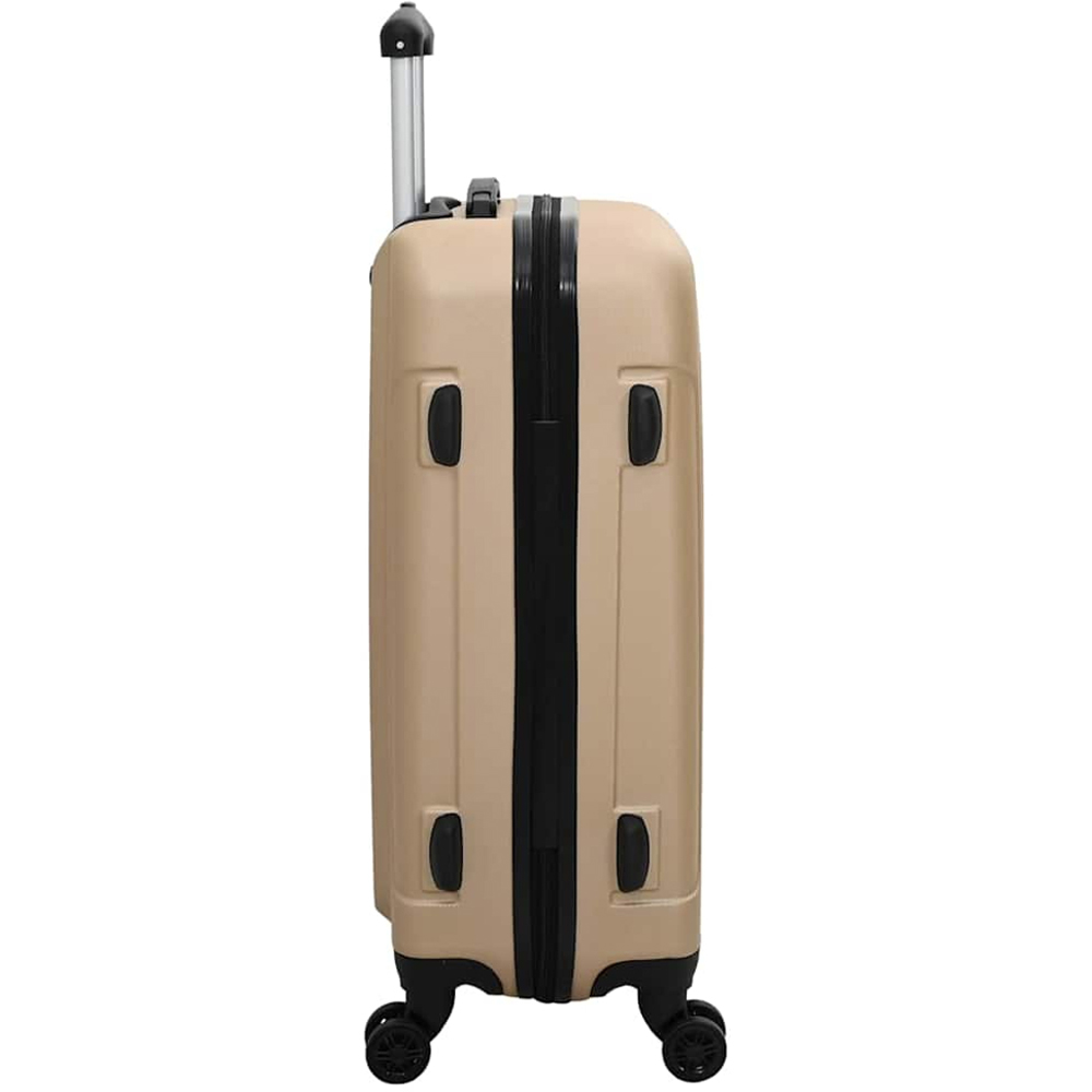 vidaXL Set of 3 Beige ABS Suitcases with Wheels Image 5