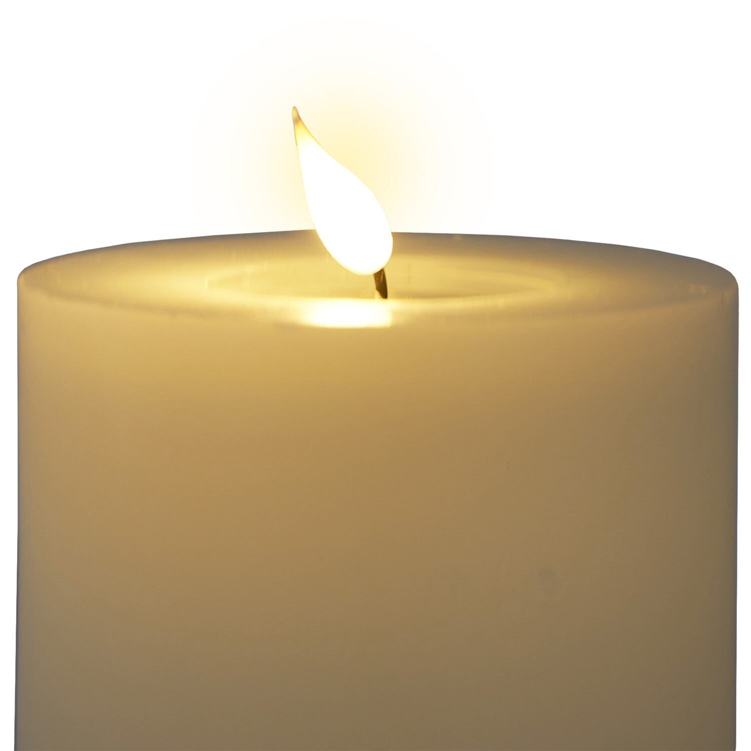 Melted Look LED Candle - White Image 4