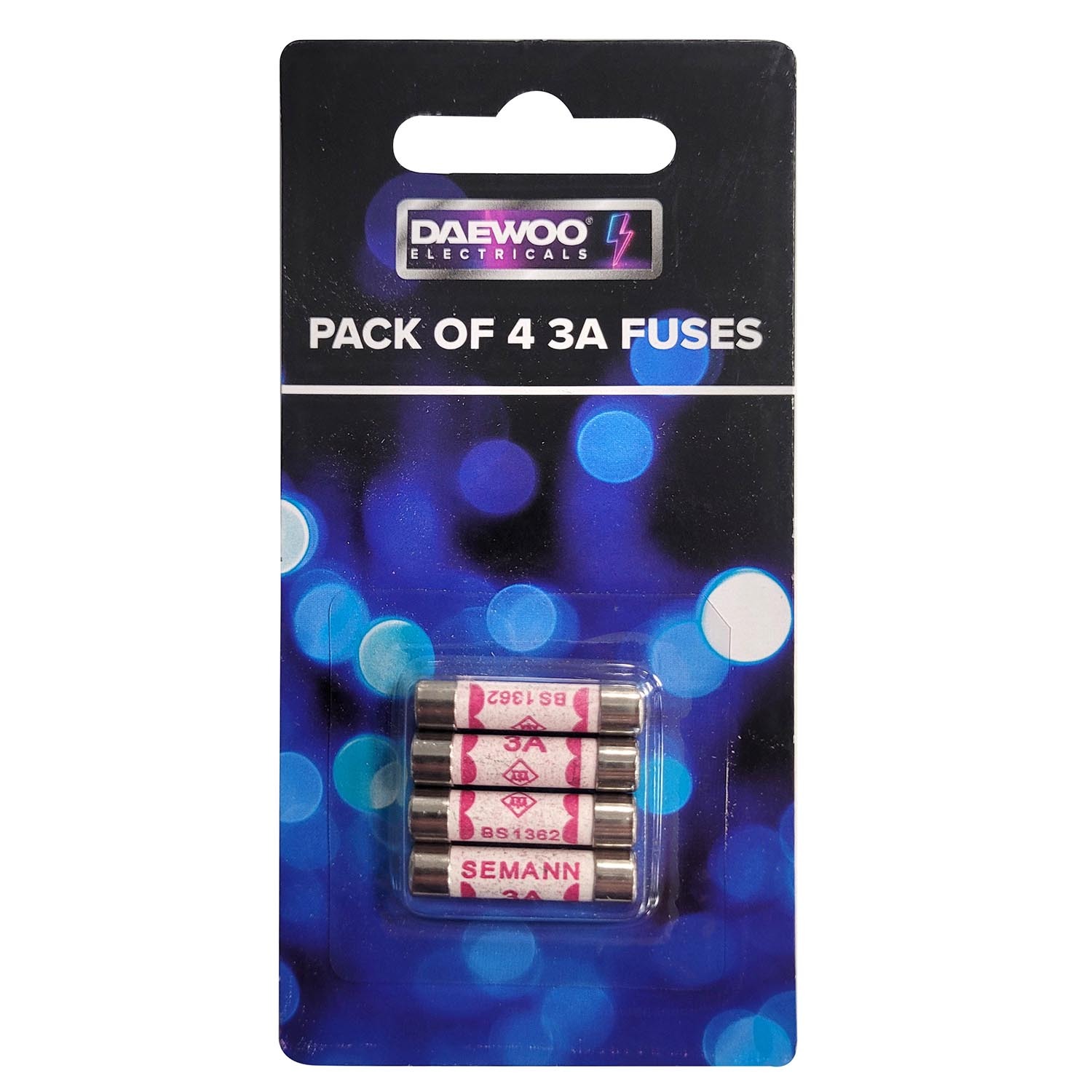 Daewoo Pack of 4 3A Fuses Image