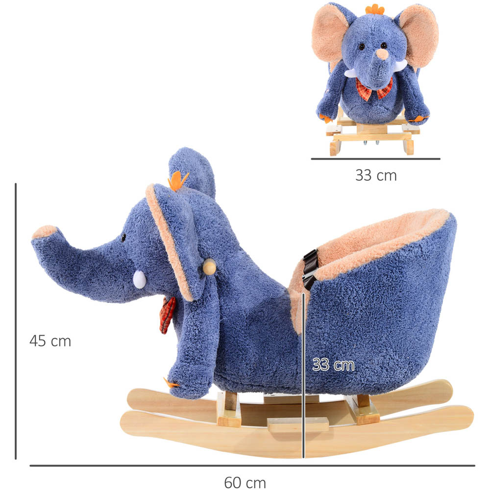 Tommy Toys Rocking Elephant Baby Ride On Blue Image 5
