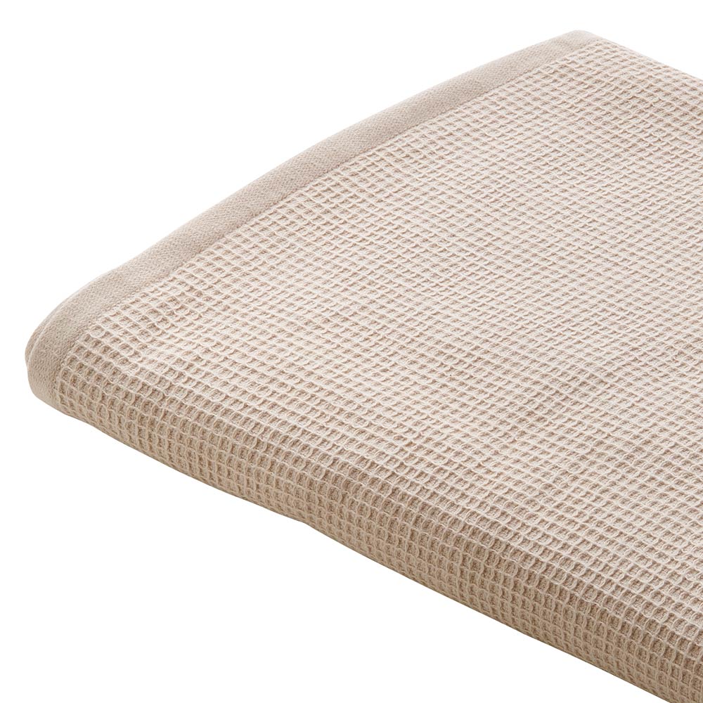 Wilko Waffle Textured Cotton Oatmeal Bath Sheet Towel Image 5