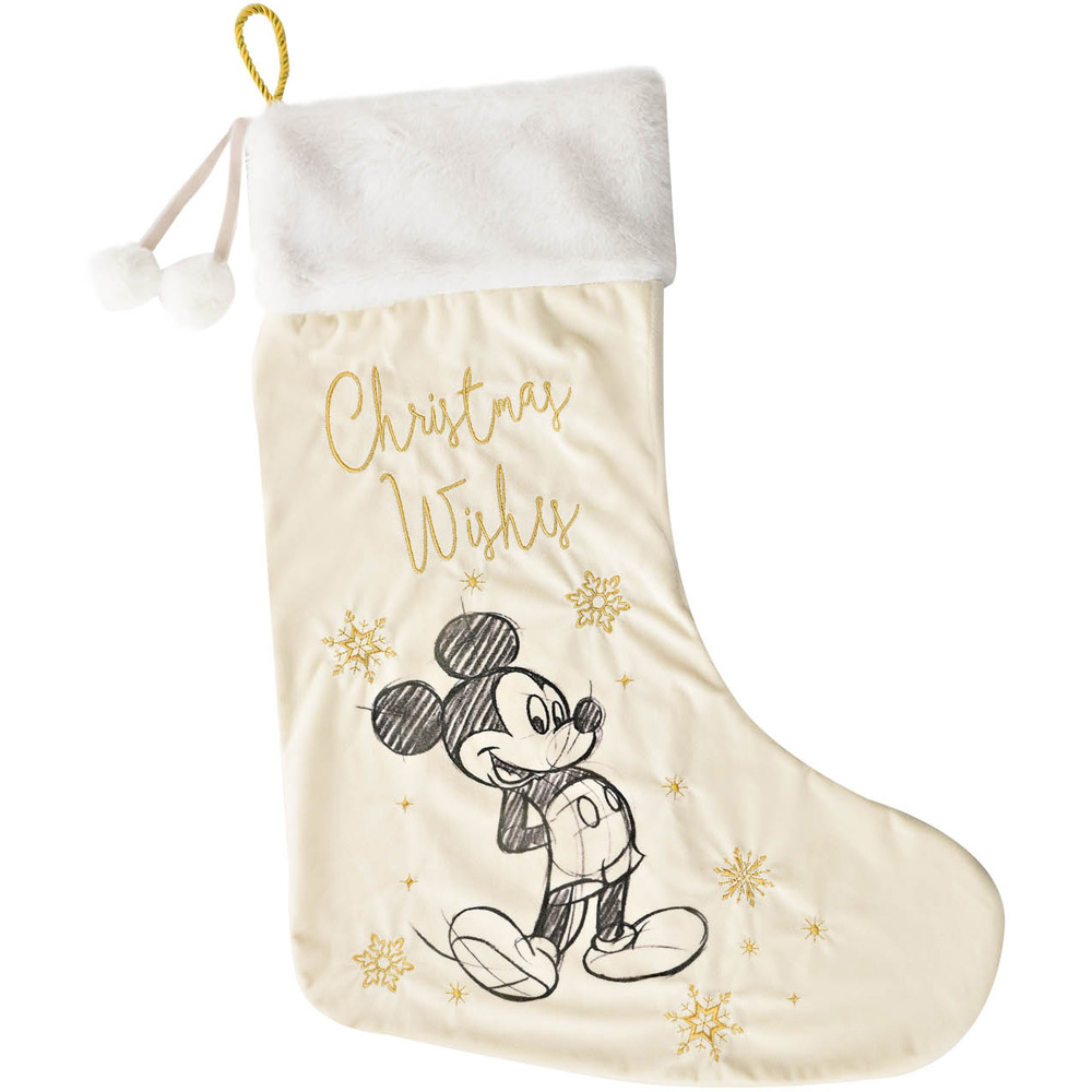 Disney Mickey Mouse Plush Velvet Stocking Image