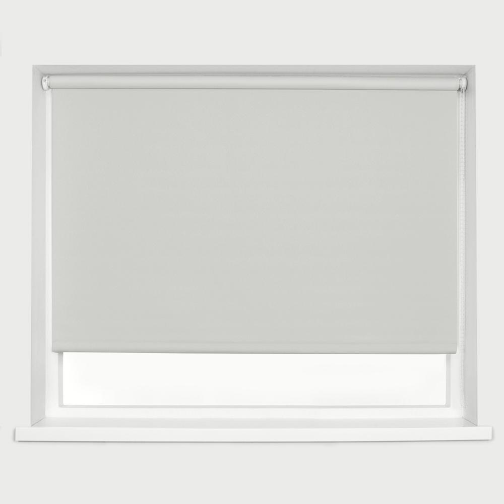 Caecus Blackout Roller Blinds Light Grey 60cm x 120cm Image 1
