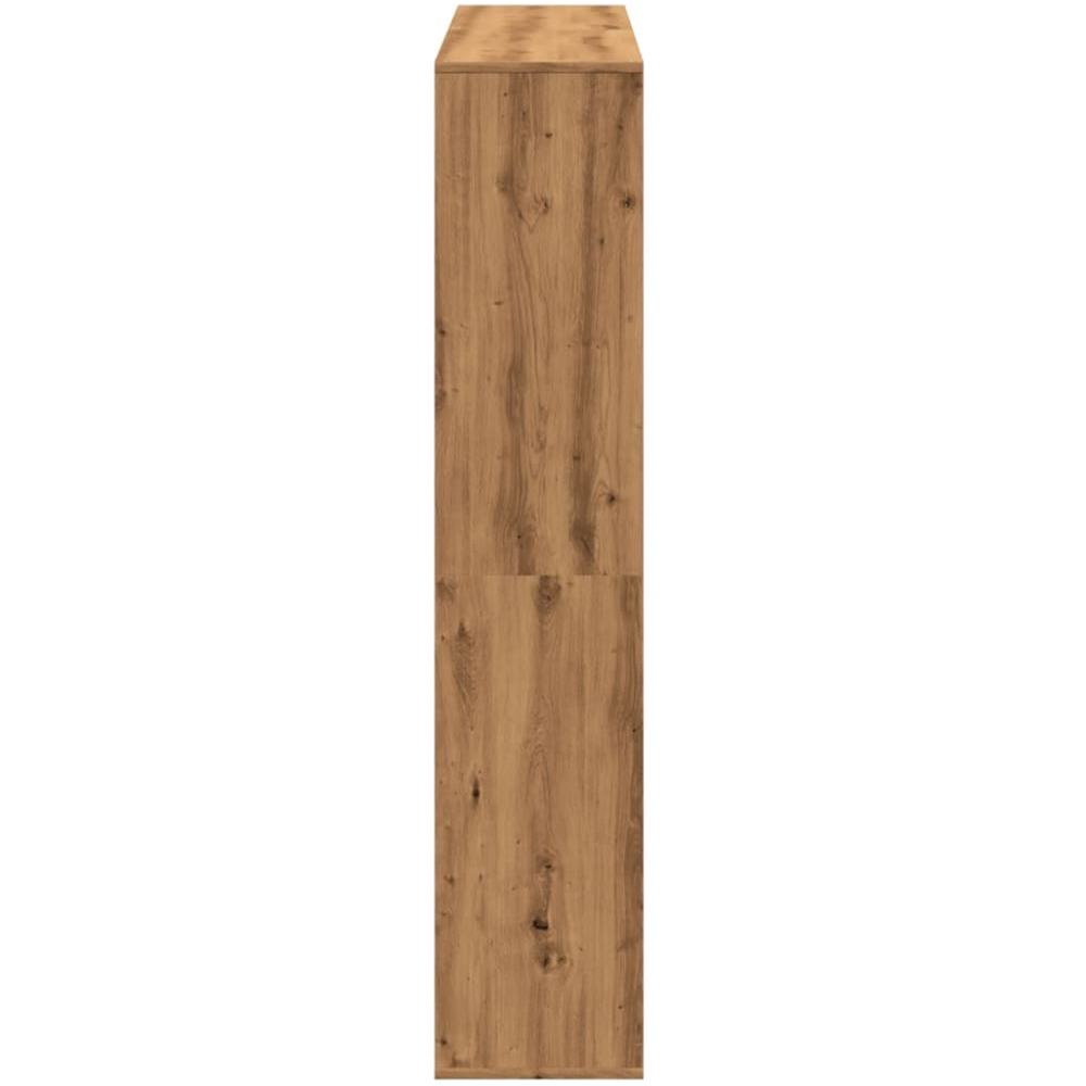 vidaXL 12 Shelf Artisanal Oak Bookcase Image 6