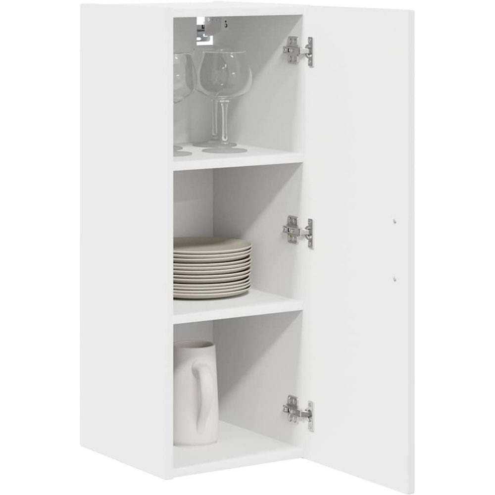 vidaXL Kalmar Single Door High Gloss White Wall Kitchen Cabinet Image 3