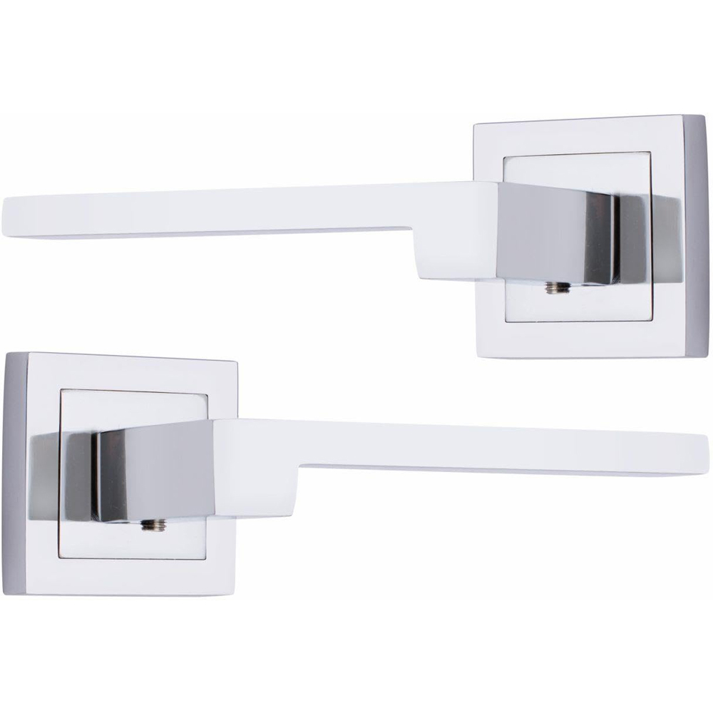 Golden Grace Polished Chrome Zeta Door Handle Set Image 3