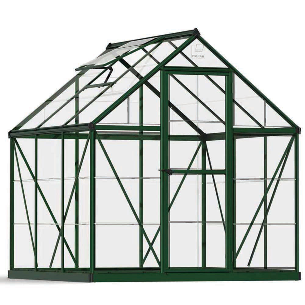 Palram Canopia Harmony Green Polycarbonate 6 x 6ft Greenhouse Image 1