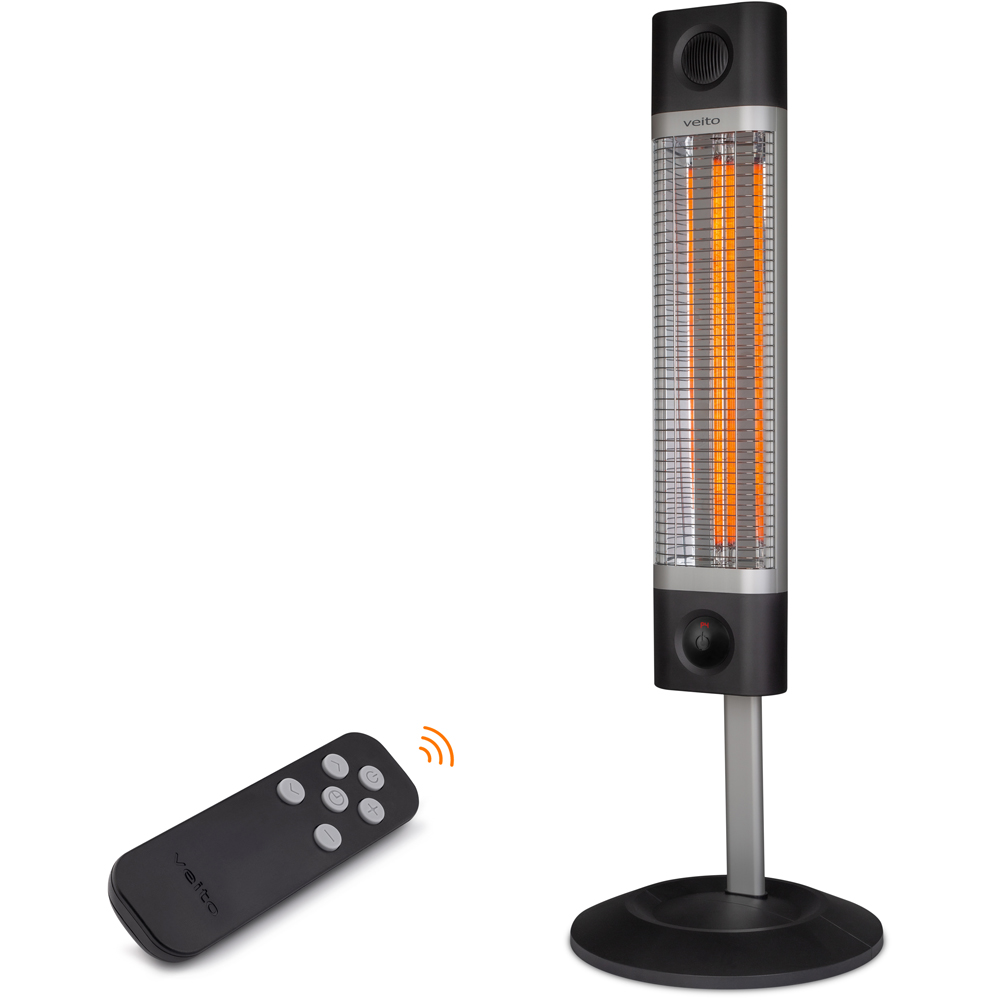 Veito CH1800RE Black Freestanding Indoor Infrared Heater 1800W Image 3