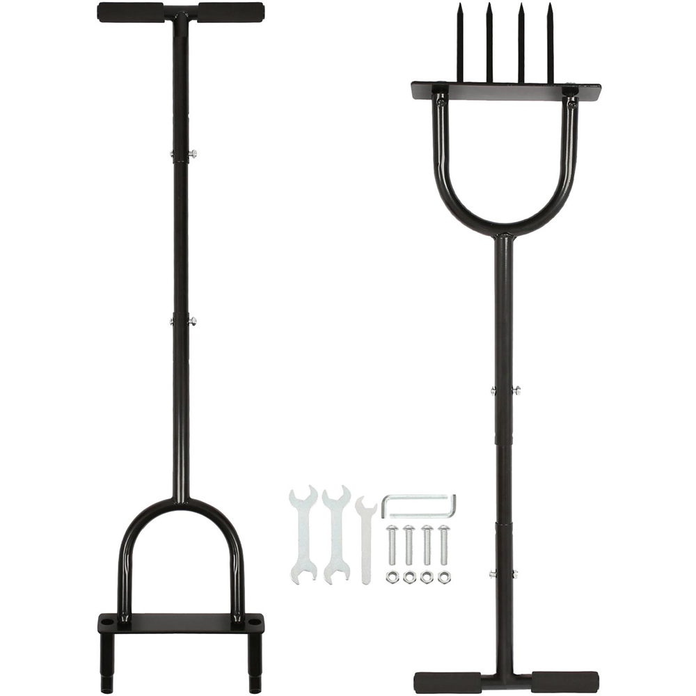 Harbour Housewares 2 Piece Black Lawn Aerator Set 1m x 24.5cm Image 3