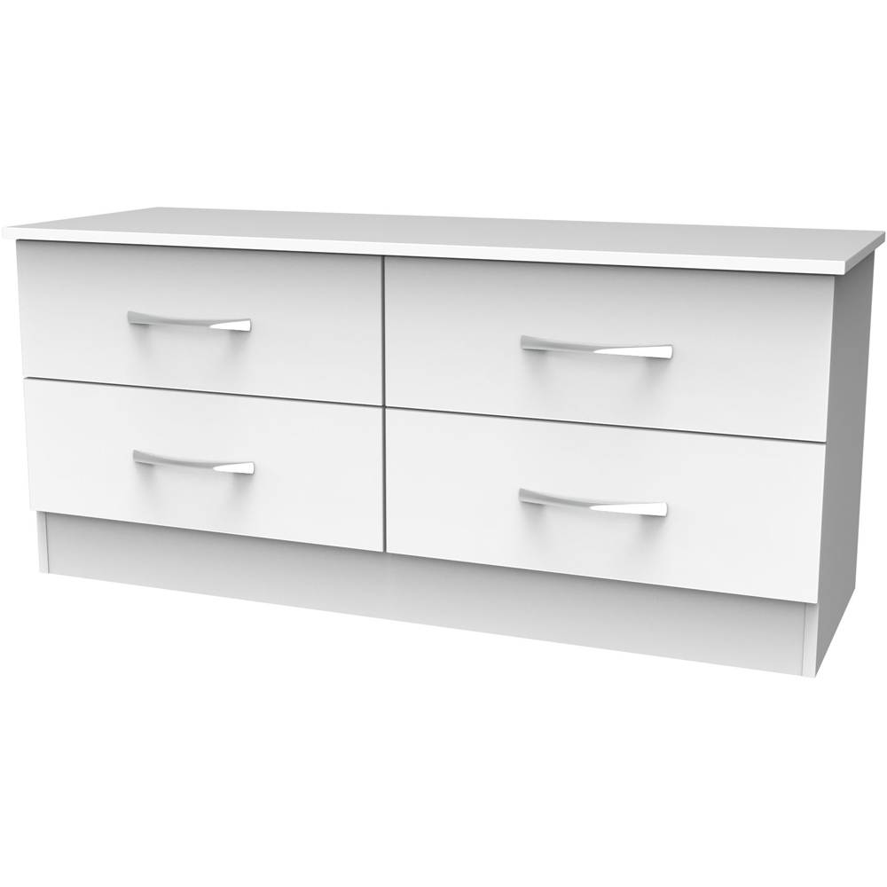 Crowndale Avon 4 Drawer White Matt Bed Box Ready Assembled Image 2