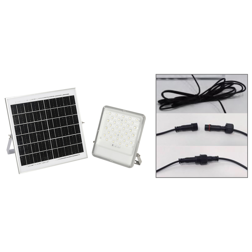 Ener-J 100W LED Floodlight with Solar Panel and Remote Image 4