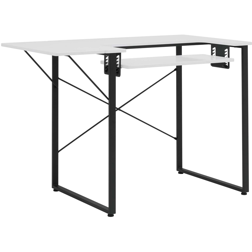 Sewing Online 13405 Charcoal Black and White Dart Sewing Machine Table with Foldable Top Image 8