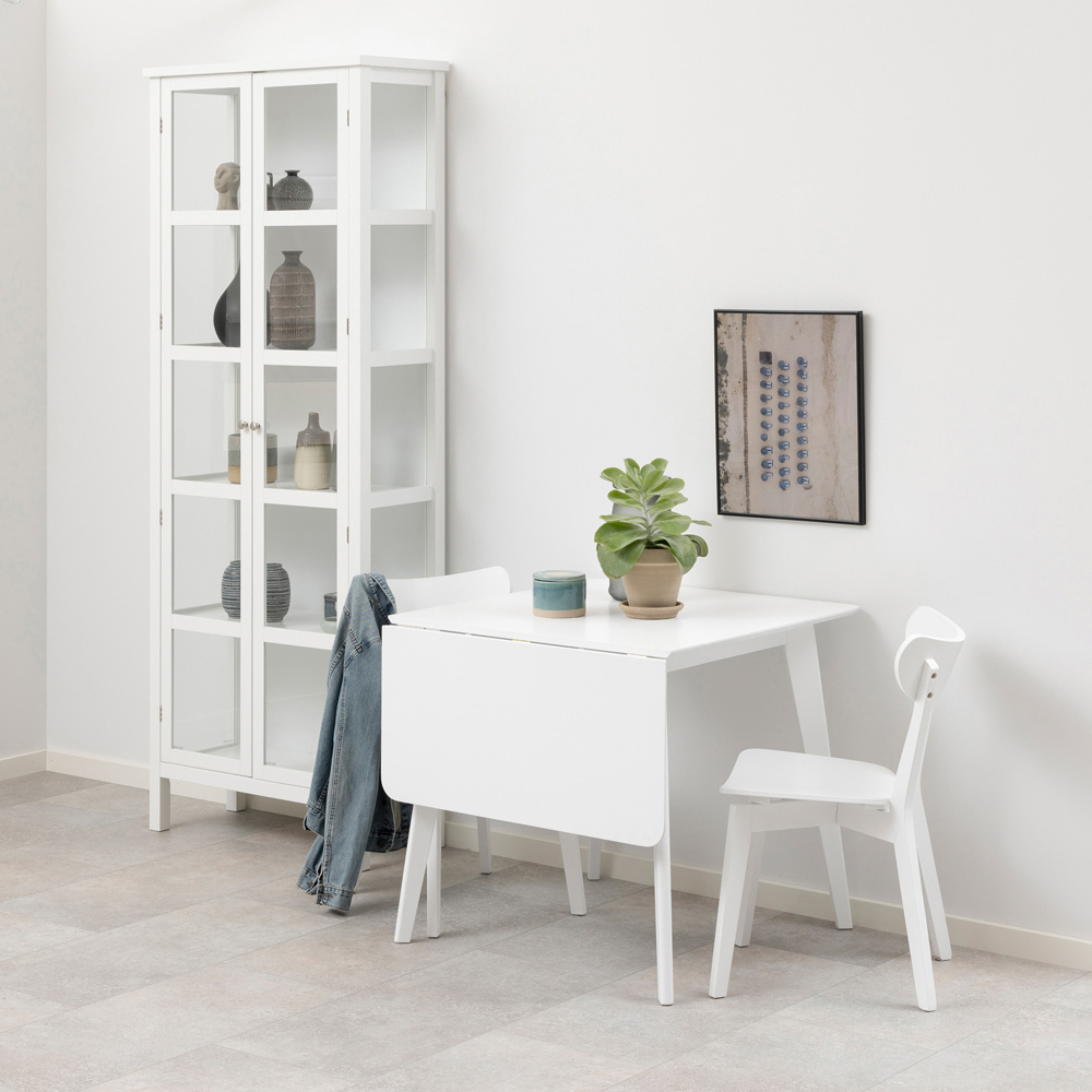 Florence Roxby 2 Extending Seater Square Dining Table White Image 9