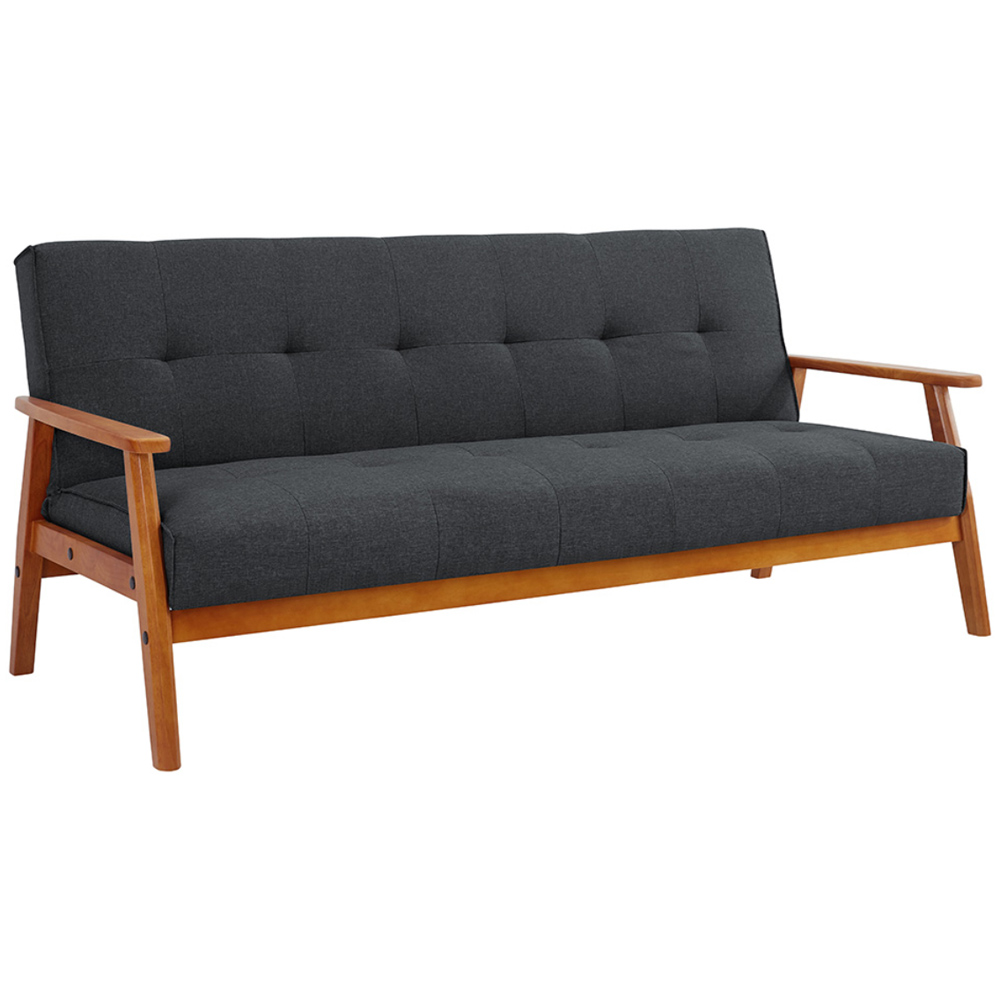 Home Detail Langford Double Sleeper Charcoal Fabric Sofa Bed Image 2