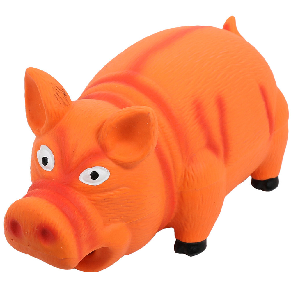 Single Honking Latex Pig Dog Character Toy in Assorted styles Image 4