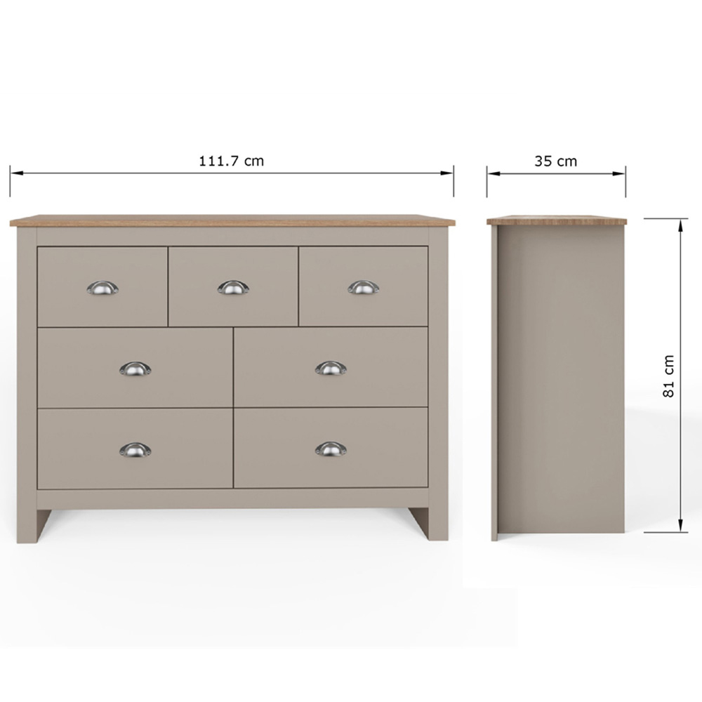 GFW Lancaster Grey 2 Piece Bedroom Furniture Set Image 5