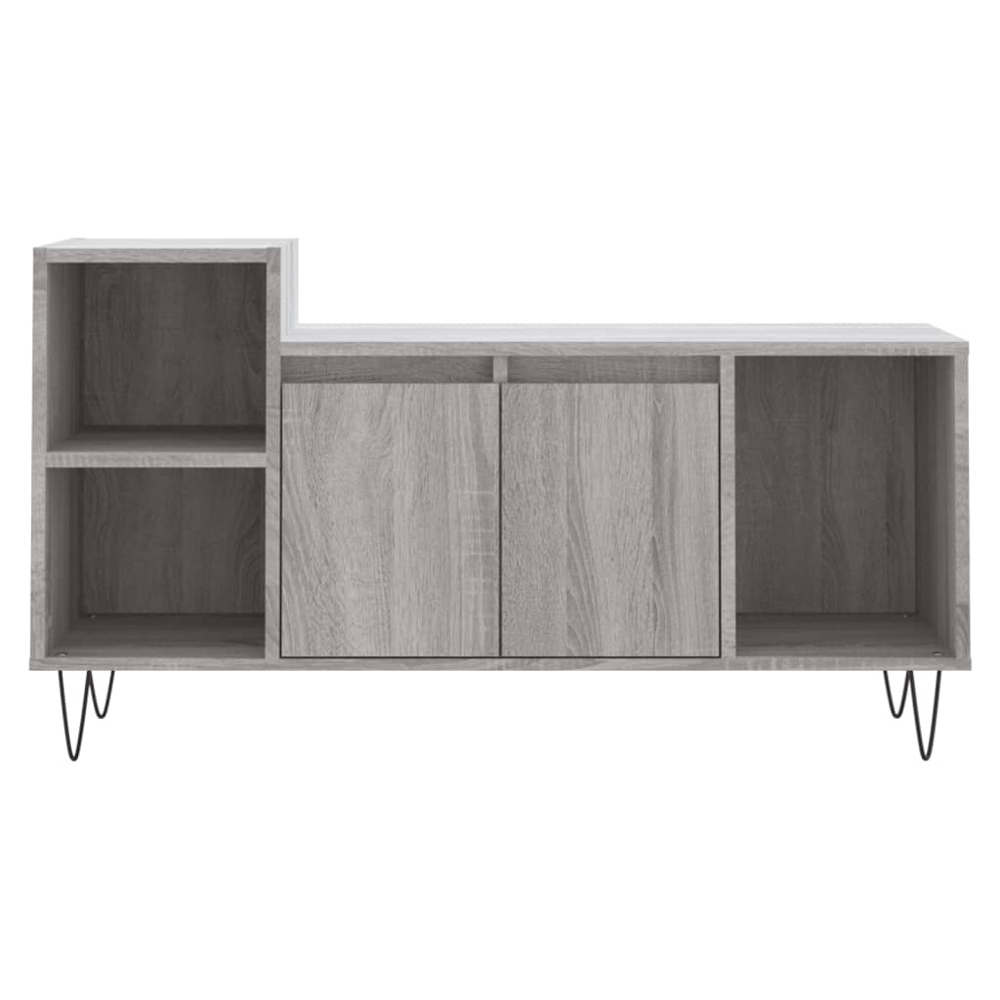 vidaXL 2 Door 3 Shelf Grey Sonoma TV Cabinet Image 5