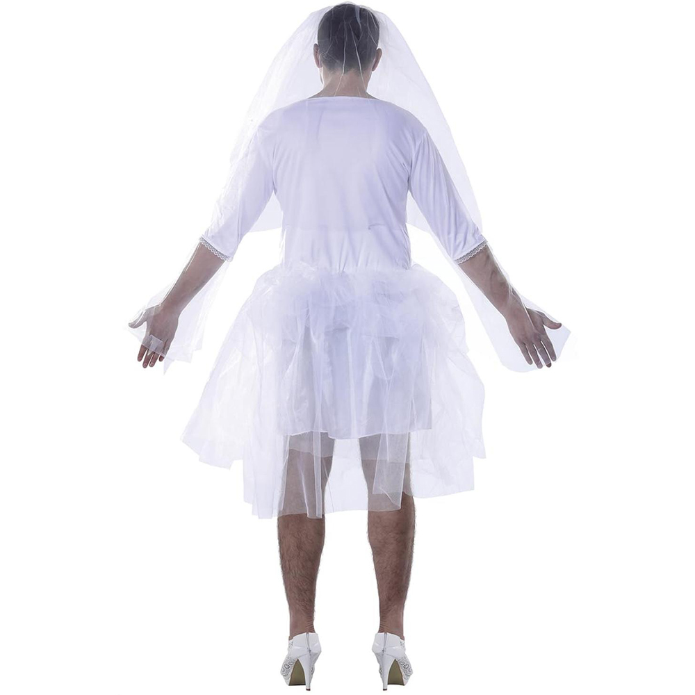 Fiestas Guirca Adult White Bride Costume Small 46 to 48 Years Image 2