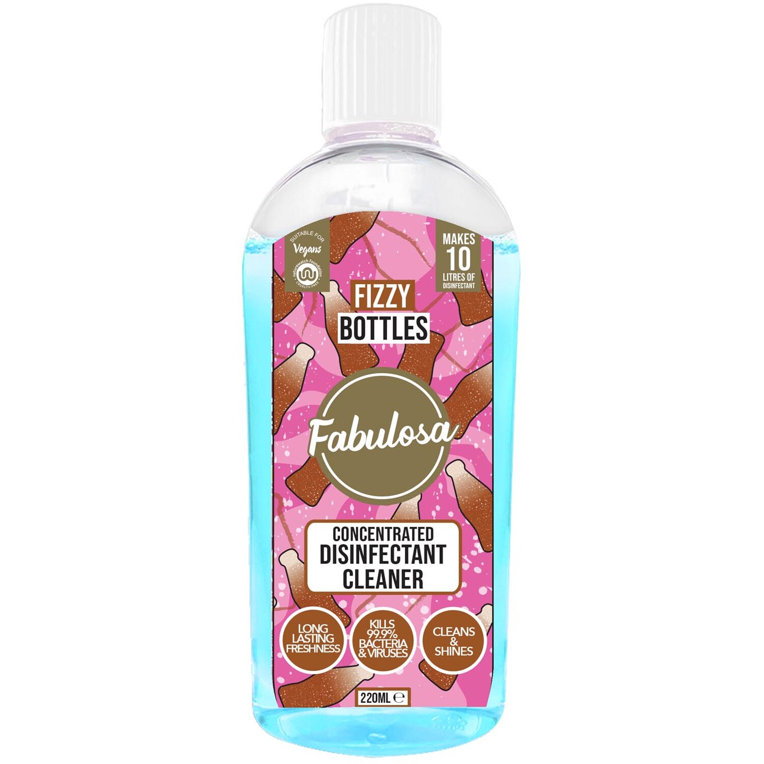 Fabulosa Fizzy Bottles Concentrated Disinfectant 220ml Image