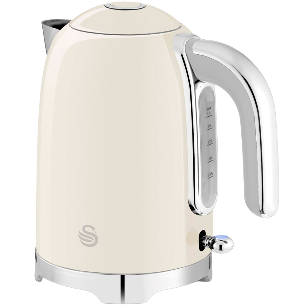 Swan Solace Cream Rapid Boil 1.7L Jug Kettle Image 1
