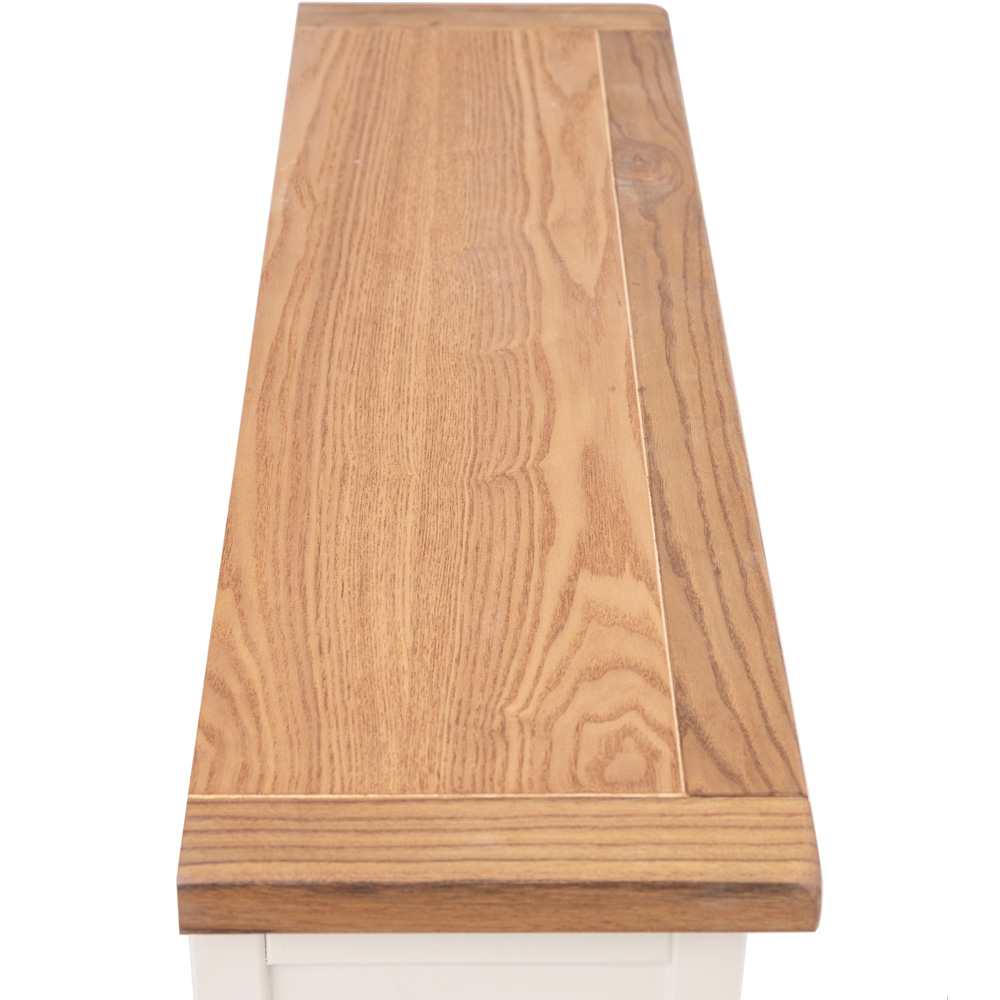 Tropea 4 Shelf Off White Wide Bookcase Image 6