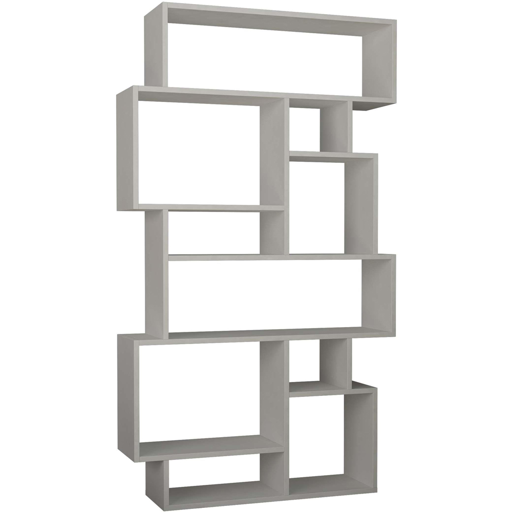 Decortie Karmato 10 Shelf White Modern Bookcase Image 2
