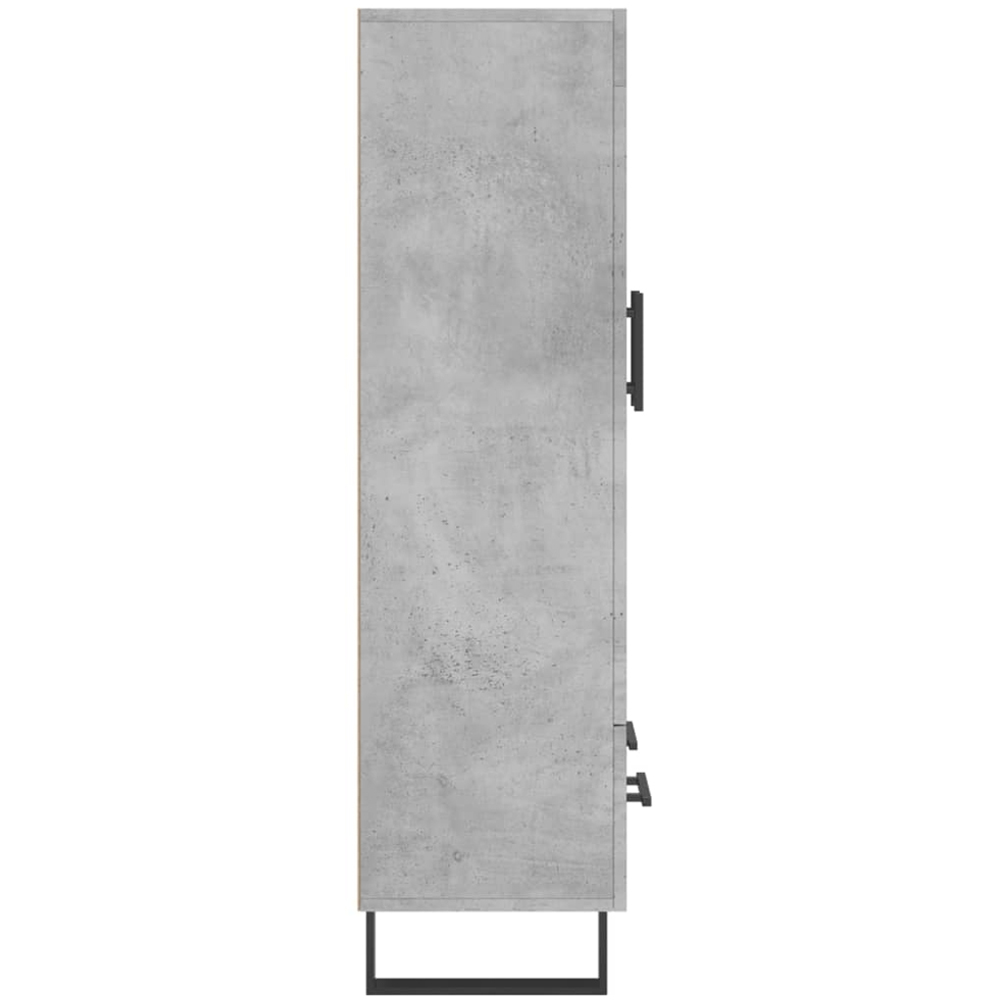 vidaXL 2 Door Single Drawer Concrete Grey Highboard Image 7