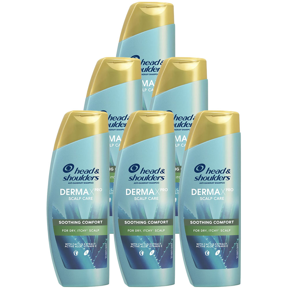 Head and Shoulders Dermaxpro Soothing Anti Dandruff Shampoo Case of 6 x 300ml Image 1