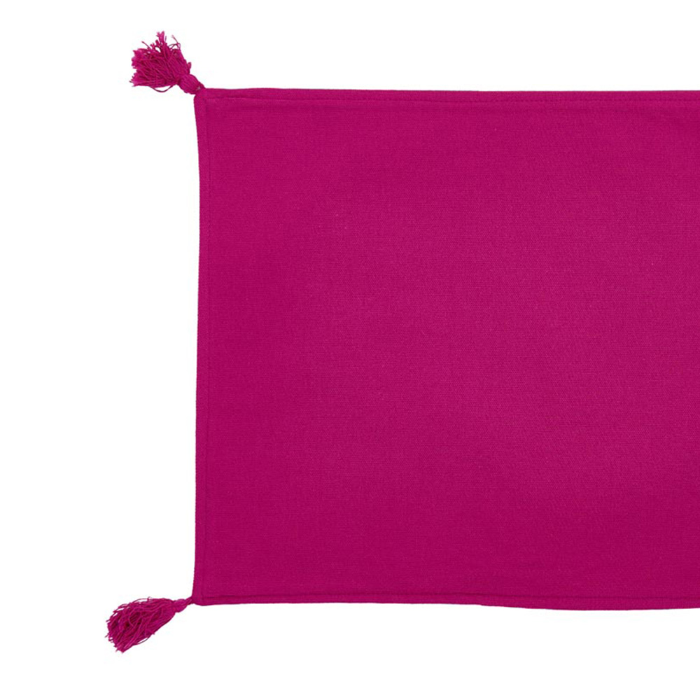 Wilko Eastern Delight Pink Woven Tassel Placemat   Image 3