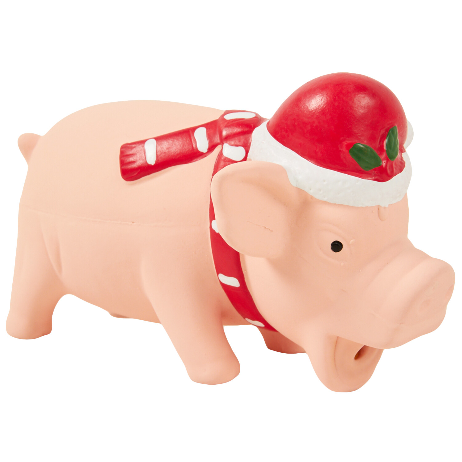 Xmas Pig Toy - Pink Image 1
