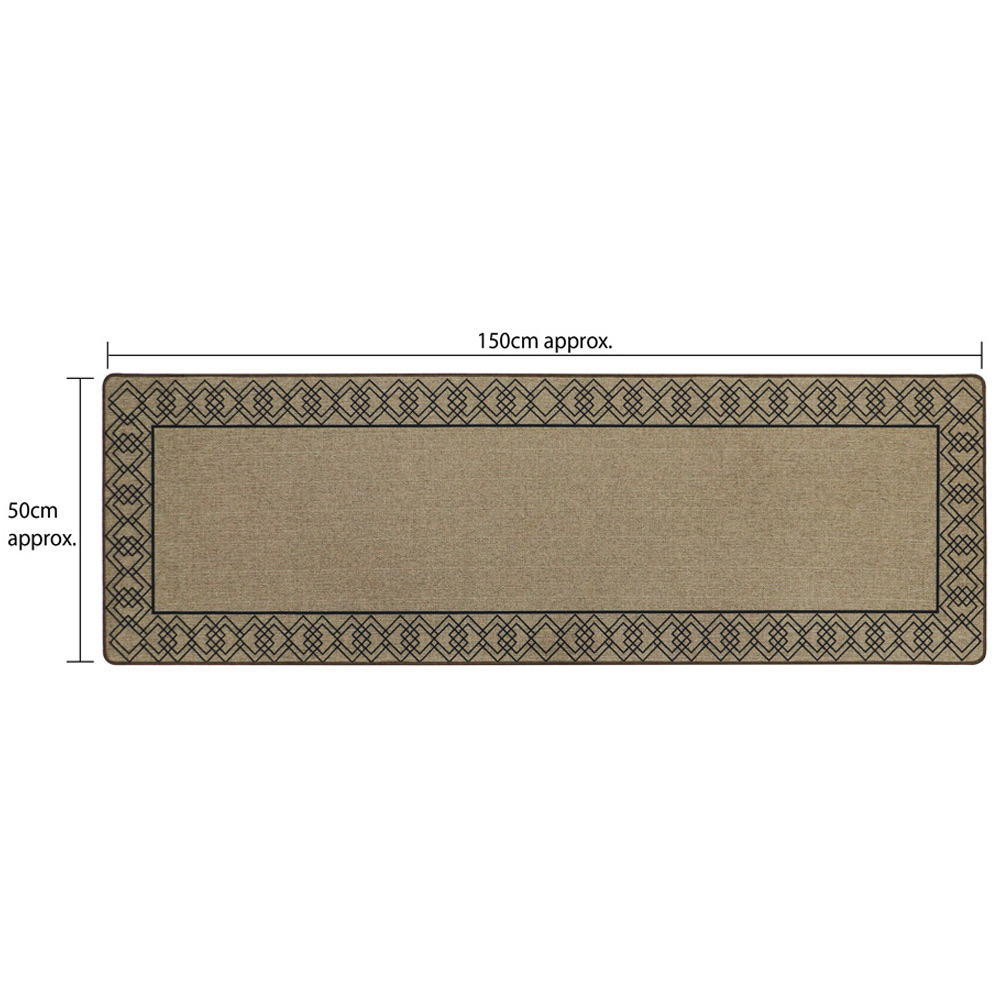 JVL Elegance Diamond Border Runner 50 x 150cm Image 6