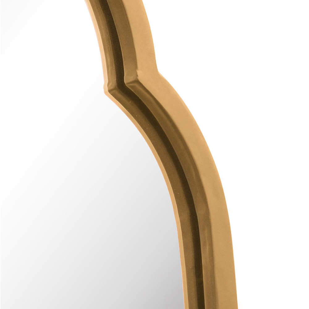 MirrorOutlet The Duplici Gold Metal Double Arched Oval Wall Mirror 102 x 36cm Image 5