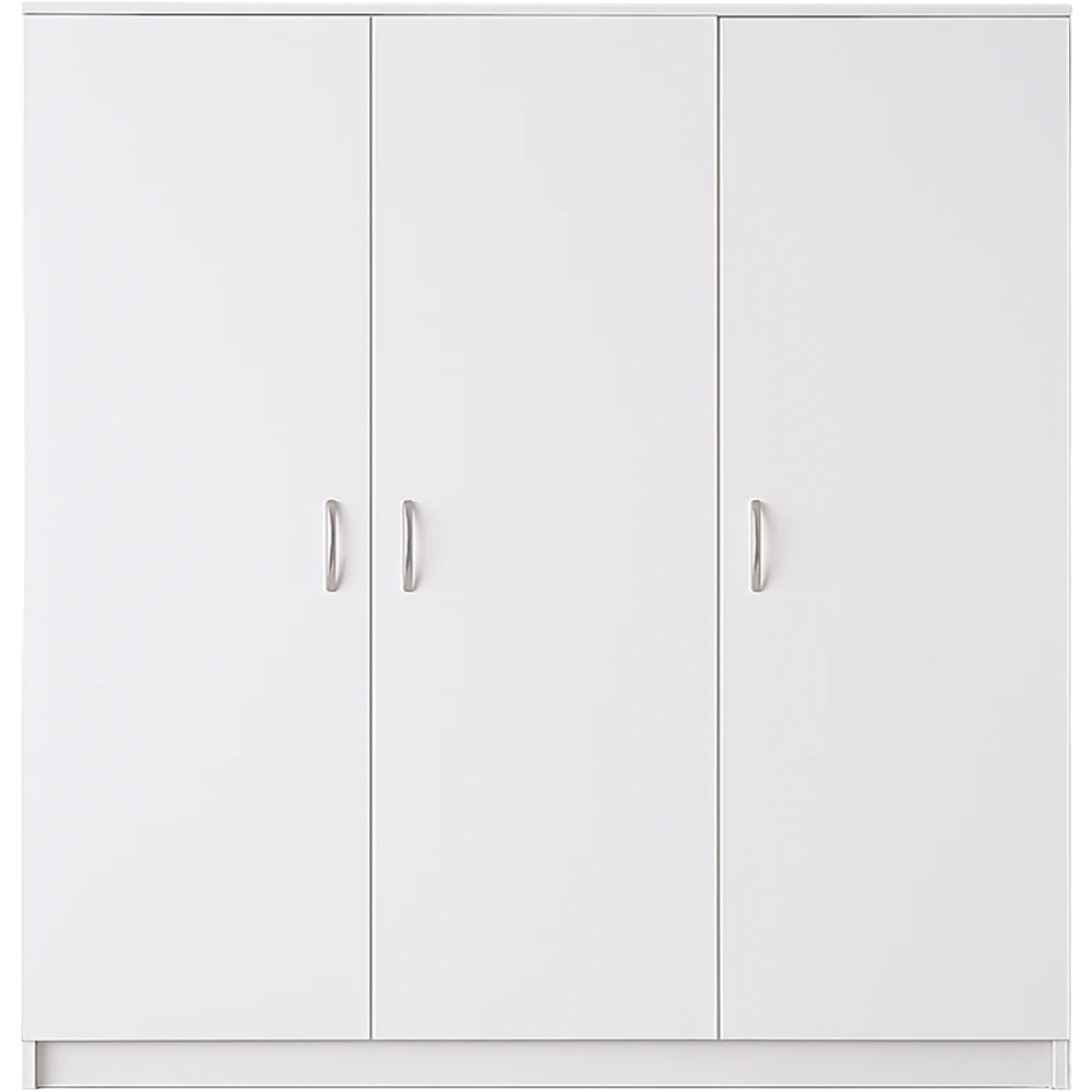 TJ'S Venice 3 Door White Wide Wardrobe Image 2