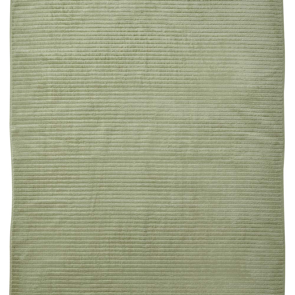 Wilko Sage Green Ribbed Bathsheet Towel Image 6