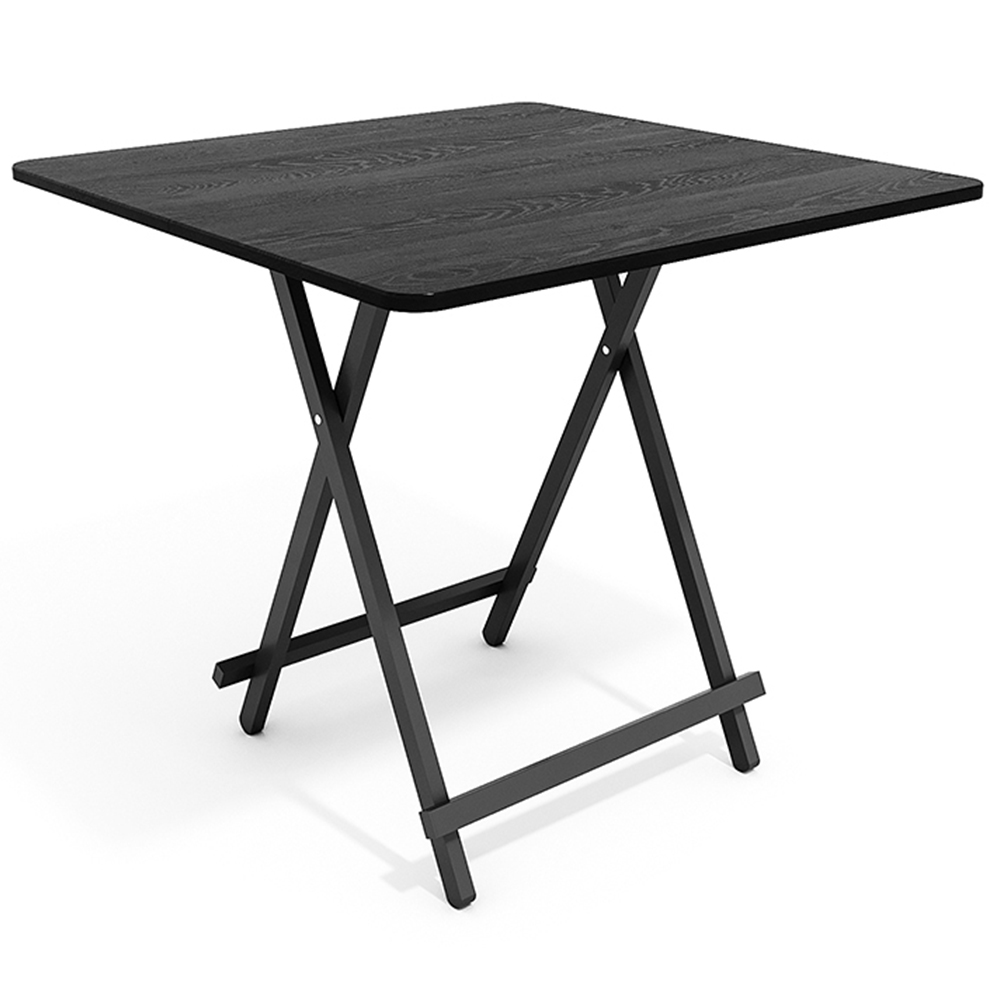 Living and Home Black Foldable Dining Table Image 2