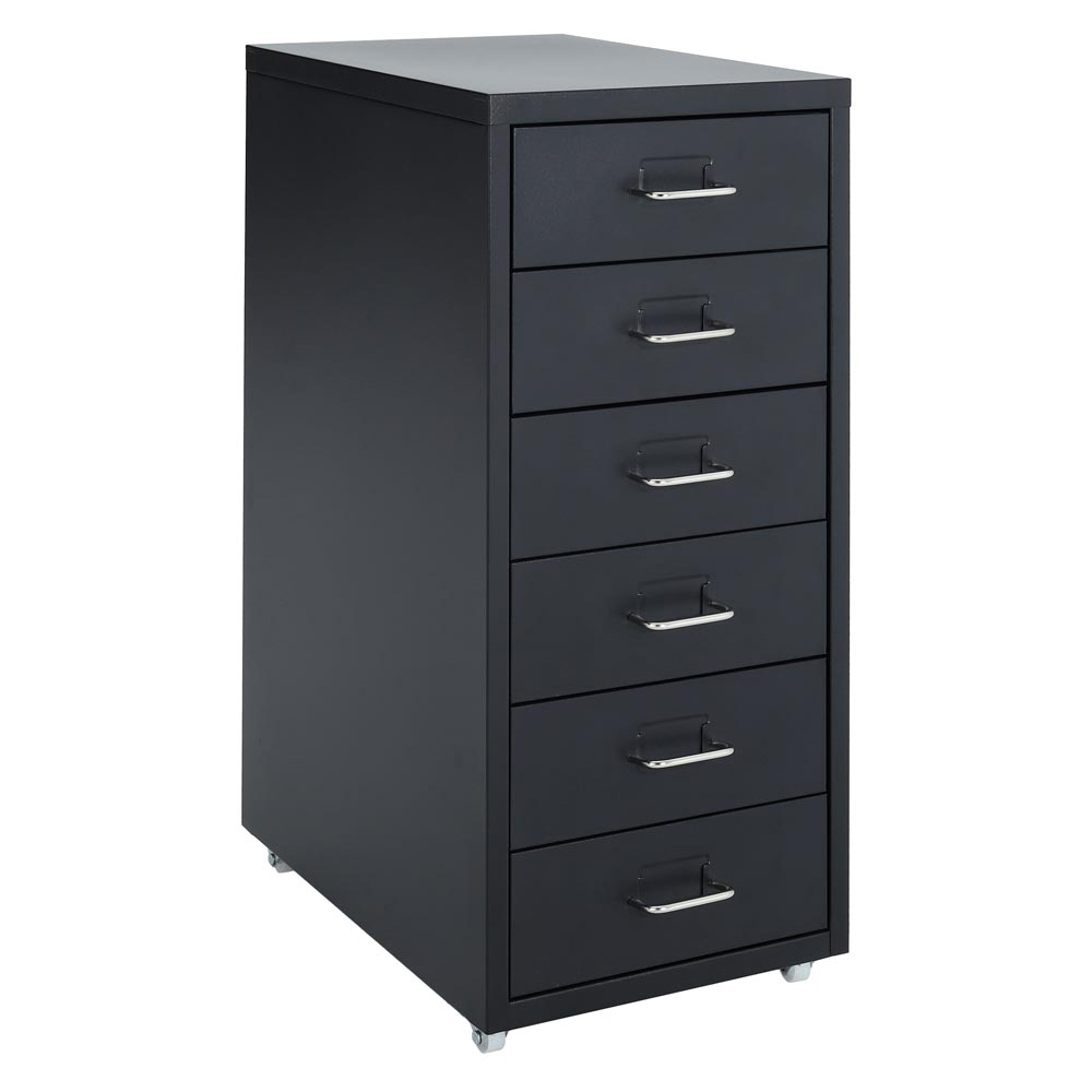 Living And Home Vertical File Cabinet with Wheels Image 1