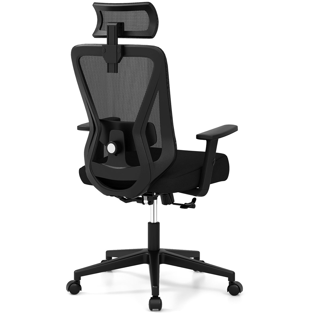 Costway Black Ergonomic Adjustable Swivel Office Chair Image 2