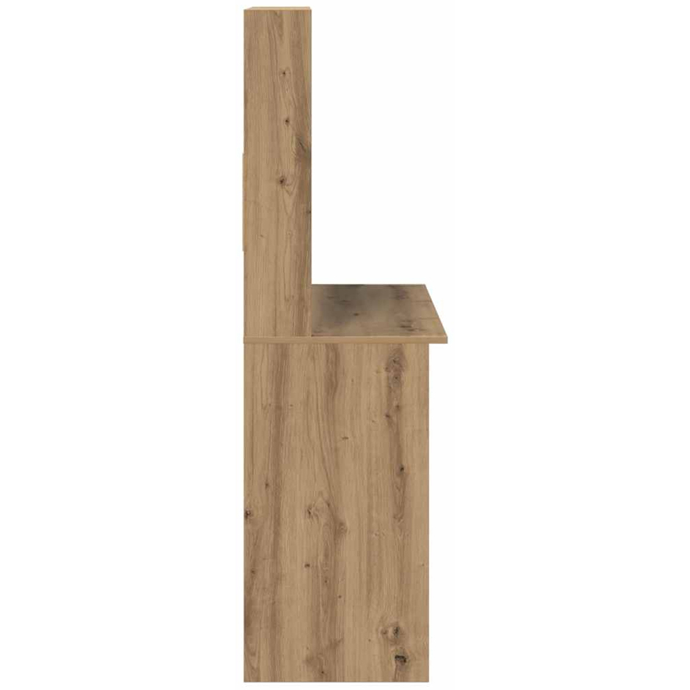 vidaXL 4 Shelf Study Desk Artisan Oak Image 4