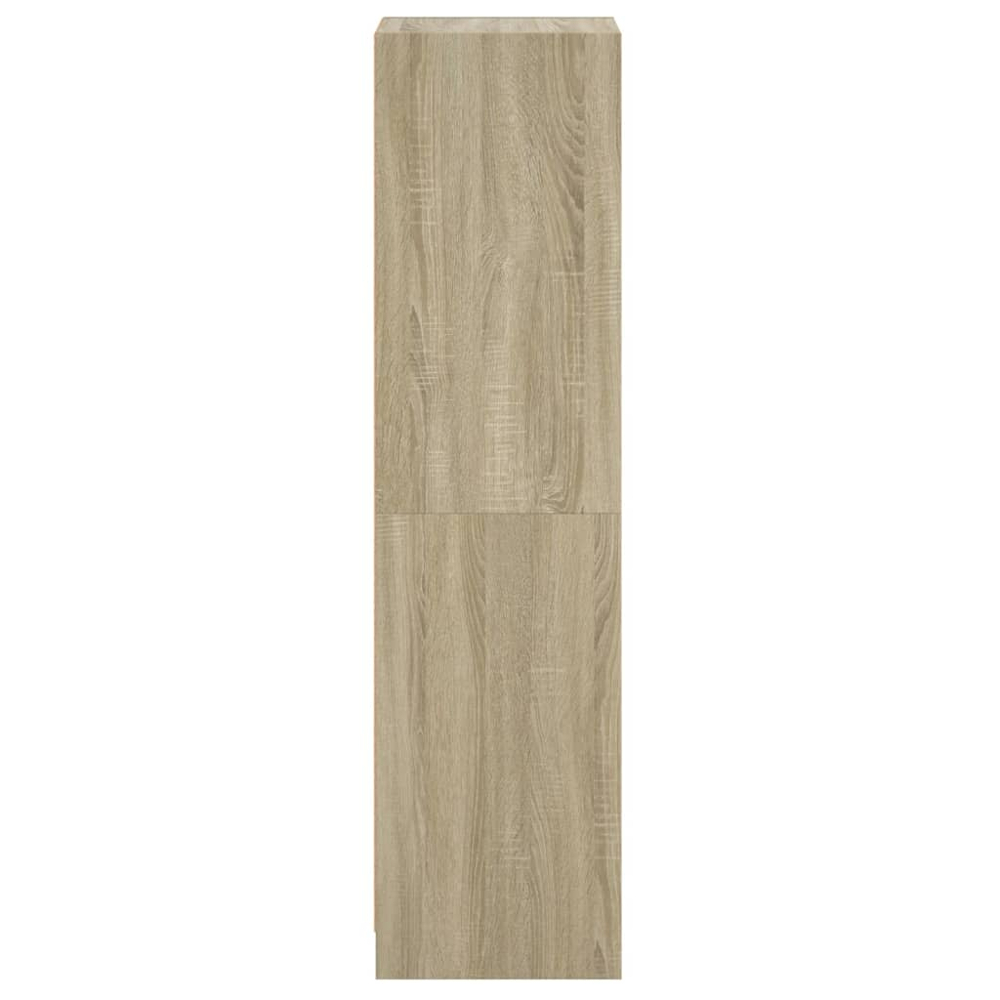 vidaXL 2 Glass Door Sonoma Oak Highboard Image 6