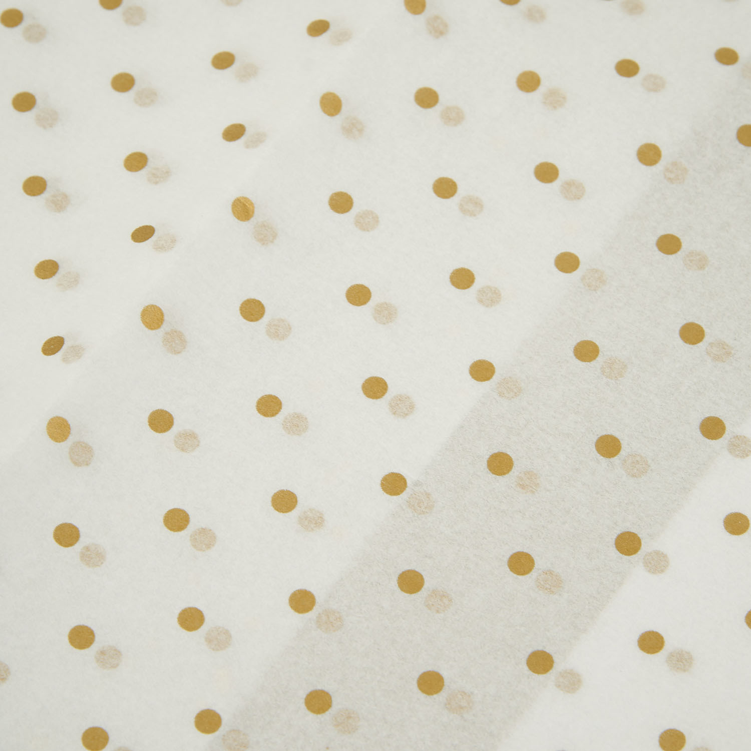 Pack of 6 Gold or Silver Printed Tissue Paper - White Image 1