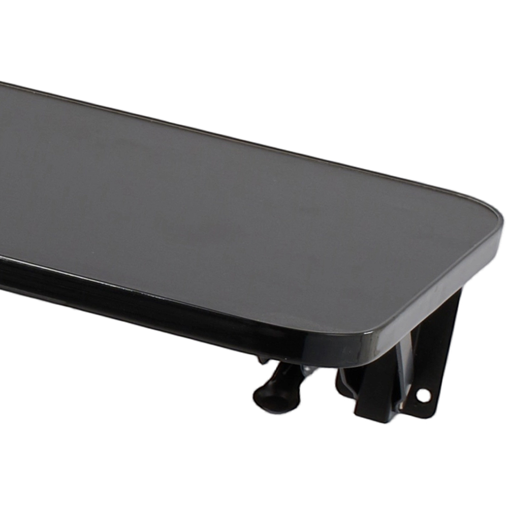 Living and Home Black Wall Mounted Folding Table with Iron Brackets 65 x 24cm Image 5