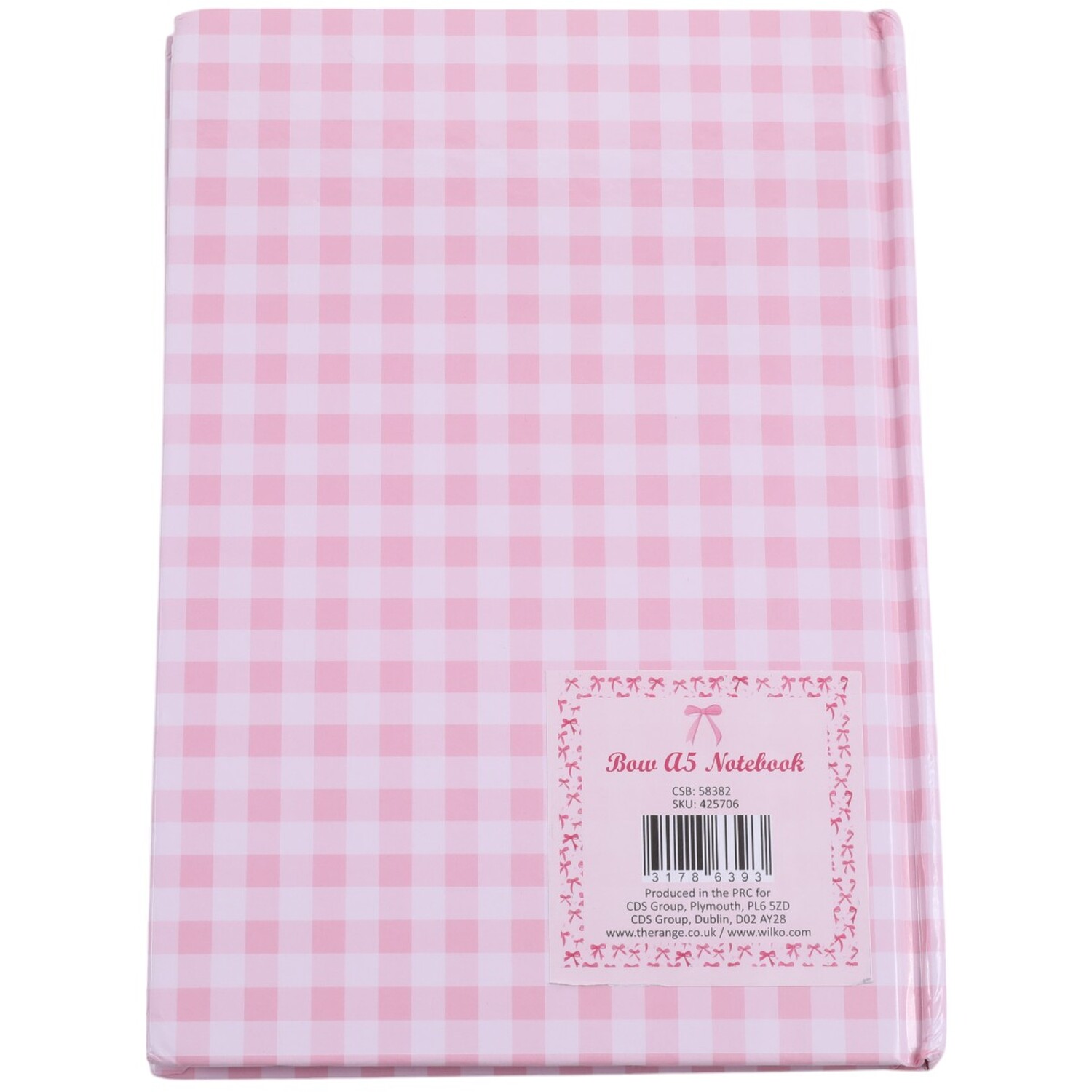 Bow Notebook A5 Pink Image 2