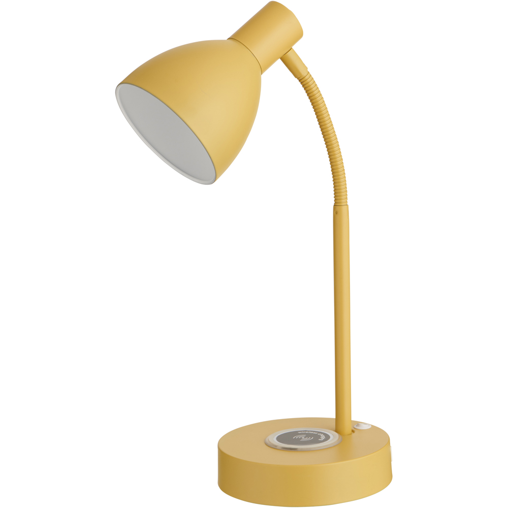 Wilko Ochre Wireless Charger Lamp Image 1