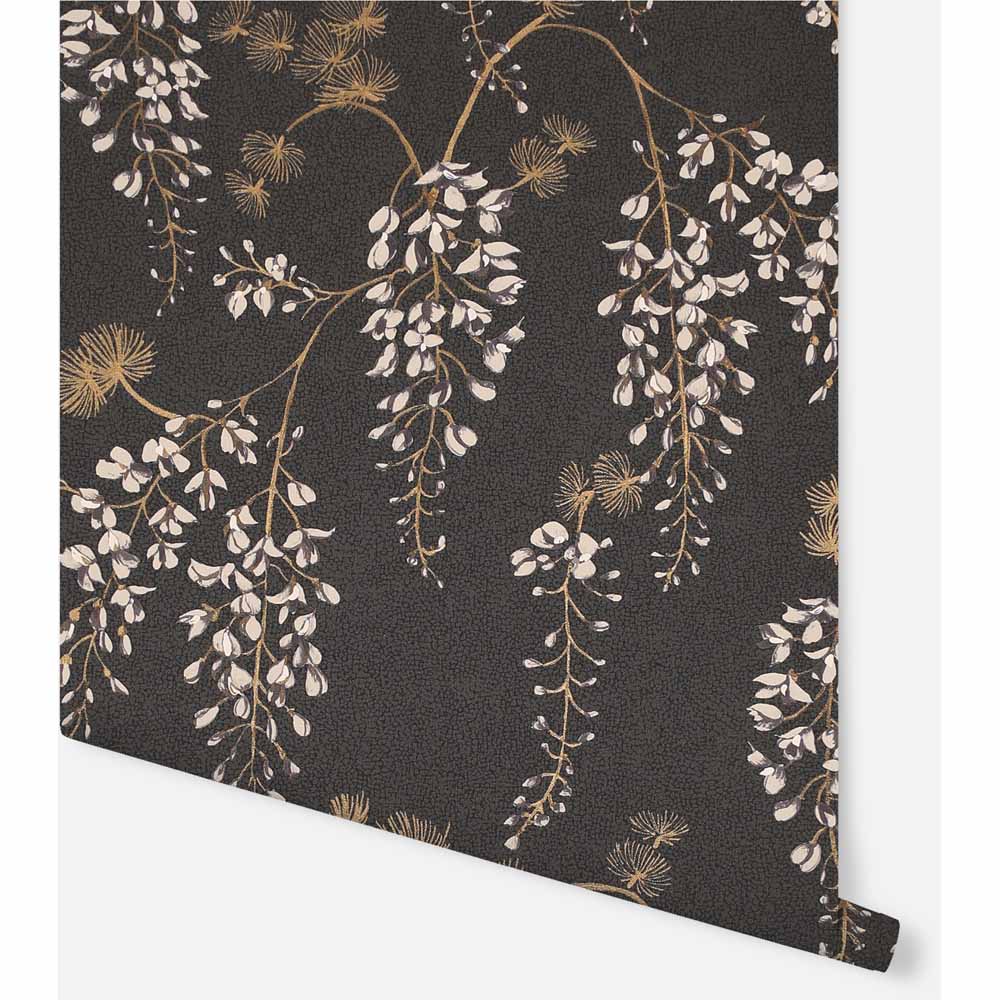 Arthouse Wisterial Floral Black and Gold Wallpaper Image 3