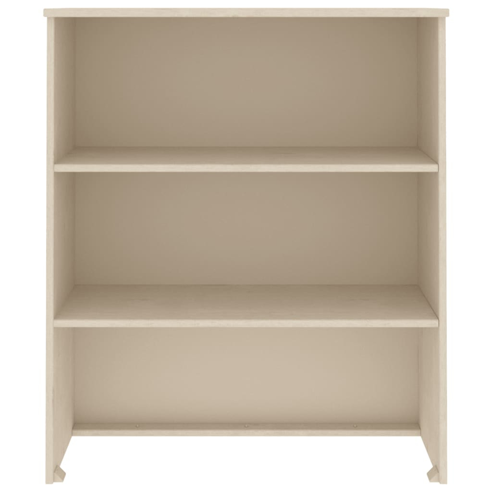 vidaXL Hamar 2 Shelf Honey Brown Solid Pine Wood Highboard Top Image 3