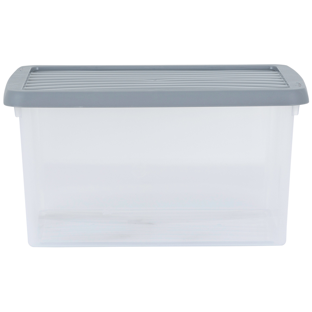 Wham 16L Stackable Plastic and Clear Storage Box and Lid 3 Pack Image 4