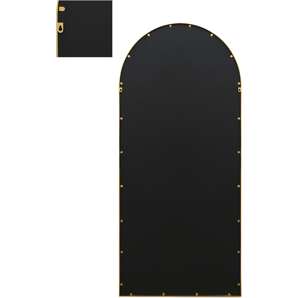 MirrorOutlet The Arcus Gold Framed Arched Leaner Garden Wall Mirror 190 x 85cm Image 4
