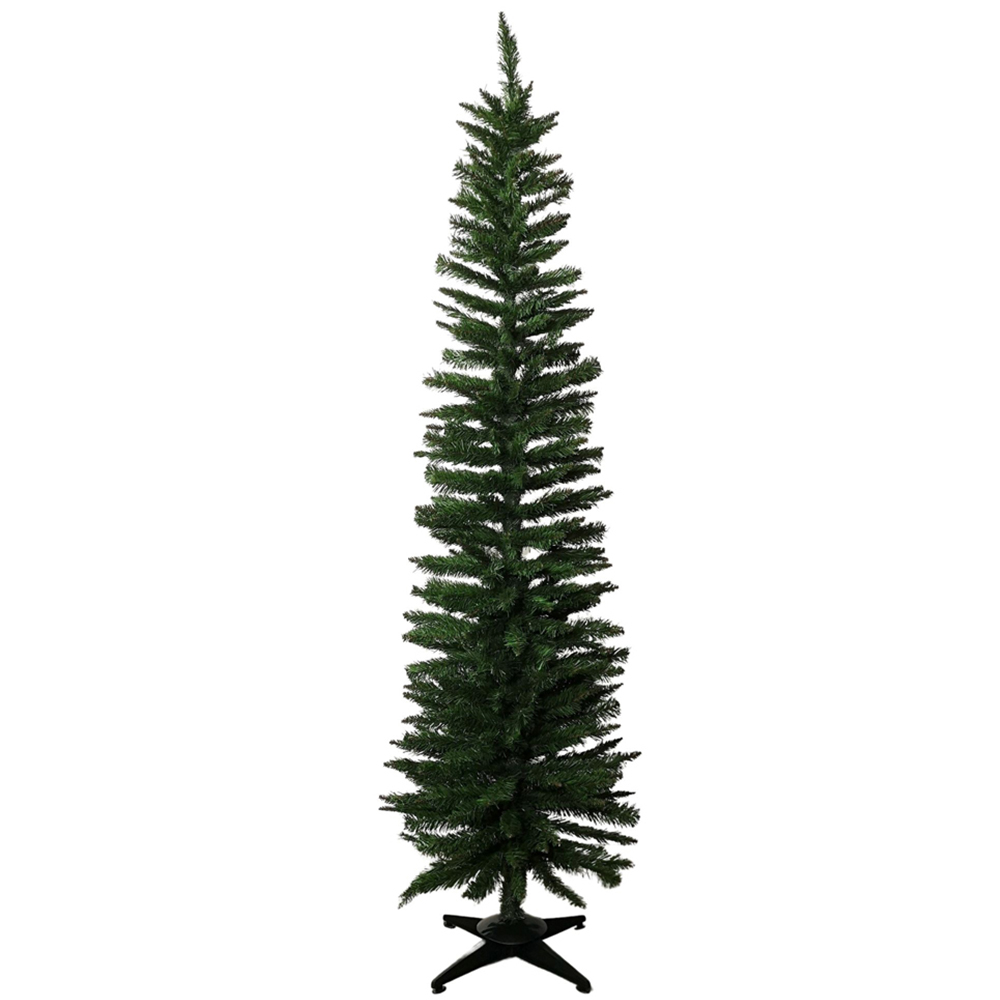 Samuel Alexander Green Pencil Slim Artificial Christmas Tree 6ft Image 1