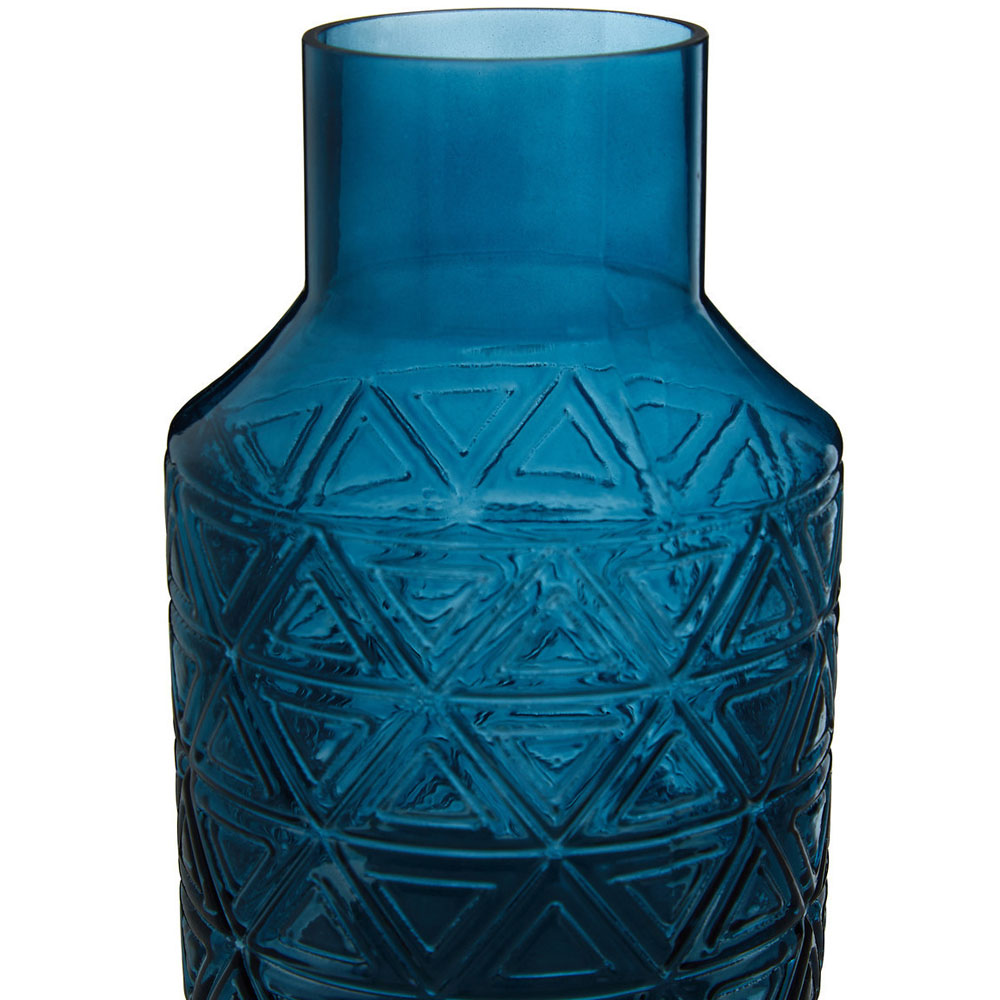Premier Housewares Blue Complements Dakota Glass Vase Image 3